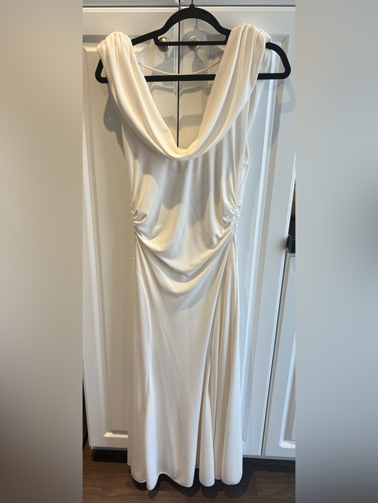 Cinq à Sept Dresses & Skirts - Cinq à Sept Kaia Ruched Halter Midi Dress White Size 10